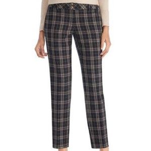 NWTWhite House Black Market Slim Ankle Plaid Pants